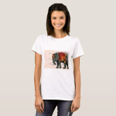  ellephant Briefkaart Digital Art T-shirt (Voorkant volledig)