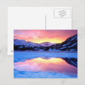 Ellery Lake bij zonsondergang Briefkaart (Voorkant / Achterkant)