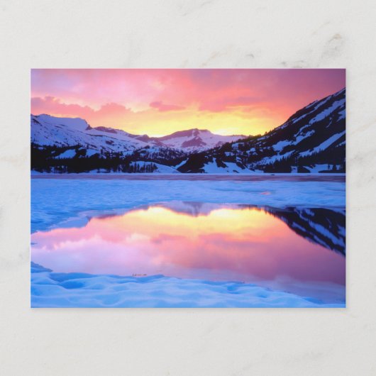 Ellery Lake bij zonsondergang Briefkaart (Voorkant)
