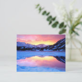 Ellery Lake bij zonsondergang Briefkaart (Staand voorkant)