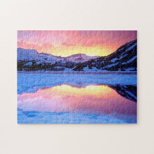 Ellery Lake bij zonsondergang Legpuzzel (Horizontaal)