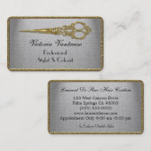 Elles Shadow Velmont Scissor Elegant Professional Visitekaartje (Voorkant / Achterkant)