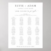 Ellesmere 12 Tafel + Bruidstafel Zitkaart Poster (Voorkant)