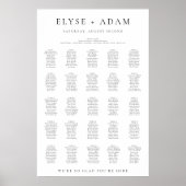 Ellesmere 25 Tafel + Bruidstafel Zitkaart Poster (Voorkant)