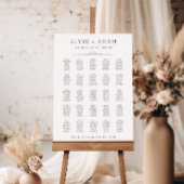 Ellesmere 25 Tafel + Bruidstafel Zitkaart Poster