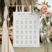 Ellesmere 25 Tafel + Bruidstafel Zitkaart Poster