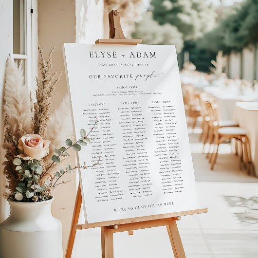 Ellesmere 3 Tabelschermindeling voor banket Poster