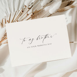 Ellesmere aan mijn broer op je trouwdag kaart