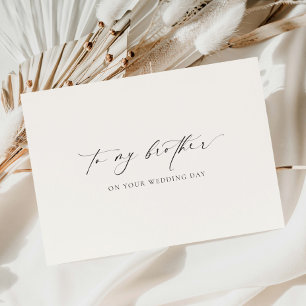 Ellesmere aan mijn broer op je trouwdag kaart