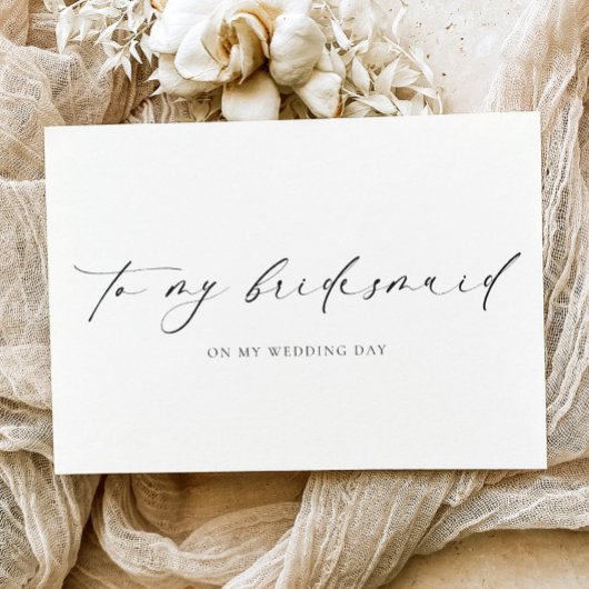 Ellesmere aan mijn bruidsmeisje bruiloft dag Kaart
