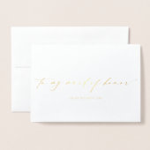 Ellesmere aan mijn bruidsmeisje trouwdag folie kaarten (Voorkant met envelop)