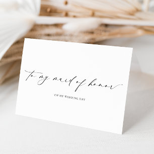 Ellesmere aan mijn bruidsmeisje trouwdag kaart