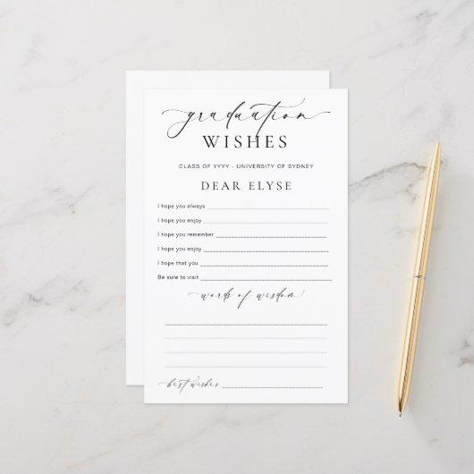 Ellesmere Afstuderen Wishes (Voorkant / Achterkant in situ)