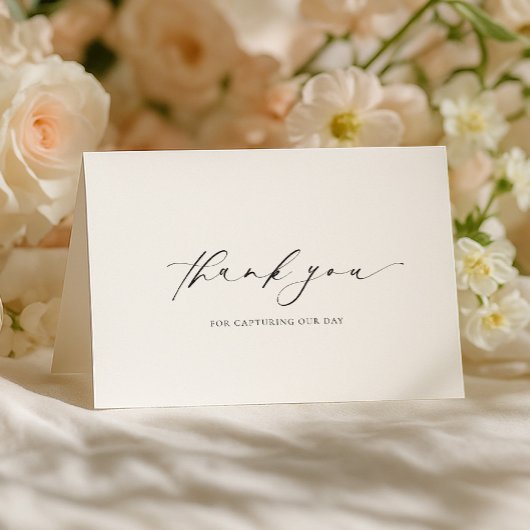 Ellesmere Bedankt Fotograaf Trouwdag Kaart