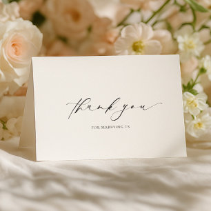 Ellesmere Bedankt voor het trouwen met ons trouwda Kaart