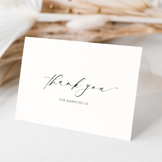 Ellesmere Bedankt voor het trouwen met ons trouwda Kaart