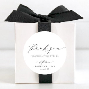 Ellesmere Bedankt voor je bruiloft Ronde Sticker