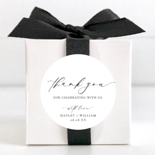 Ellesmere Bedankt voor je bruiloft Ronde Sticker