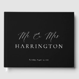 Ellesmere Black Mr & Mrs Wedding Gastenboek
