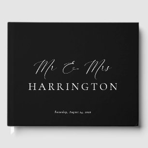 Ellesmere Black Mr & Mrs Wedding Gastenboek