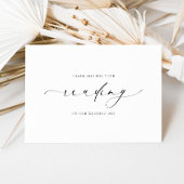 Ellesmere dank u voor uw lezing bruiloft kaart