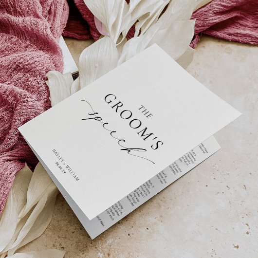 Ellesmere, de bruiloftsspeech van de bruidegom kaart