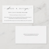 Ellesmere Deel een recept Informatiekaartje (Voorkant / Achterkant)