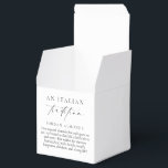 Ellesmere Een Italiaanse traditie 5 gesuikerde ama Bedankdoosjes<br><div class="desc">Deze gesuikerde amandelen bruiloft gunst box voorzien van een minimalistisch ontwerp en kalligrafie kop. Personaliseer het vak met uw namen,  de scriptkop kan niet worden bewerkt. Voor meer geavanceerde aanpassing van dit ontwerp,  selecteert u gewoon de knop "Aanpassen" hierboven.</div>