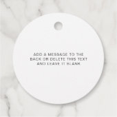 Ellesmere Een Italiaanse traditie 5 gesuikerde ama Bedankjes Labels (Achterkant)