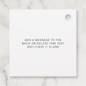 Ellesmere Een Italiaanse traditie 5 gesuikerde ama Bedankjes Labels (Achterkant)