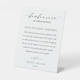 Ellesmere Een Italiaanse traditie 5 gesuikerde ama Reclamebord Met Voetstuk