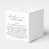 Ellesmere Een Italiaanse Traditie 5 Suikeramandele Bedankdoosjes (Voorkant Zijde)