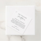 Ellesmere Een Italiaanse traditie van gesuikerde a Bedankjes Labels (In situ)