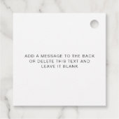 Ellesmere Een Italiaanse traditie van gesuikerde a Bedankjes Labels (Achterkant)