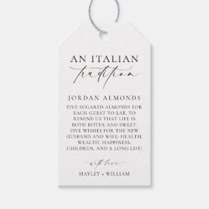 Ellesmere Een Italiaanse traditie van gesuikerde a Cadeaulabel