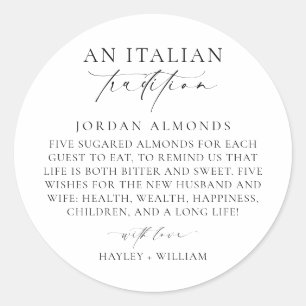 Ellesmere Een Italiaanse traditie van gesuikerde a Ronde Sticker