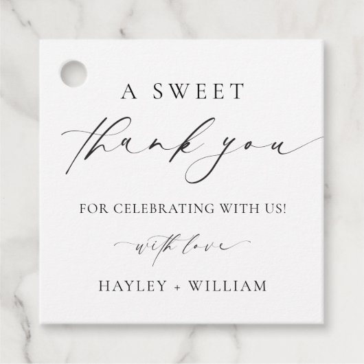 Ellesmere een lief bedankje bedankjes labels (Voorkant)