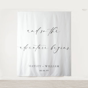 Ellesmere en zo begint het avontuur achtergrond wandkleed