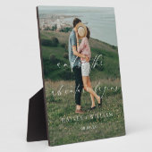 Ellesmere En Zo Begint Het Avontuur Bruiloft Fotoplaat (Zijkant)