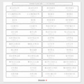 Ellesmere Escort Kaart Straw Flags Drink Labels (Vel)