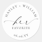 Ellesmere Haar Favoriet Ronde Sticker