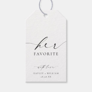 Ellesmere Haar Favoriete Favor Cadeaulabel
