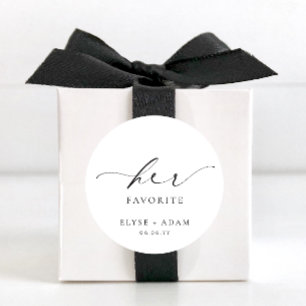 Ellesmere Haar favoriete Favor Classic Round Stick Ronde Sticker