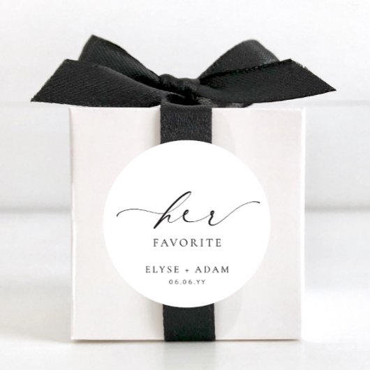 Ellesmere Haar Favoriete Favor Klasieke Ronde Stic Ronde Sticker