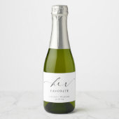 Ellesmere Haar Favoriete Favor Sparkling Wijnetiket (Voorkant)