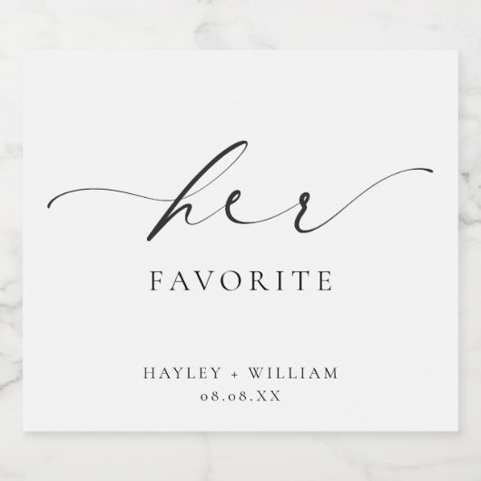 Ellesmere Haar favoriete voorstander Bier Etiket (Enkel label)