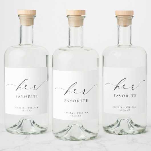 Ellesmere Haar favoriete voorstander Likeurfles Etiket (Flessen)