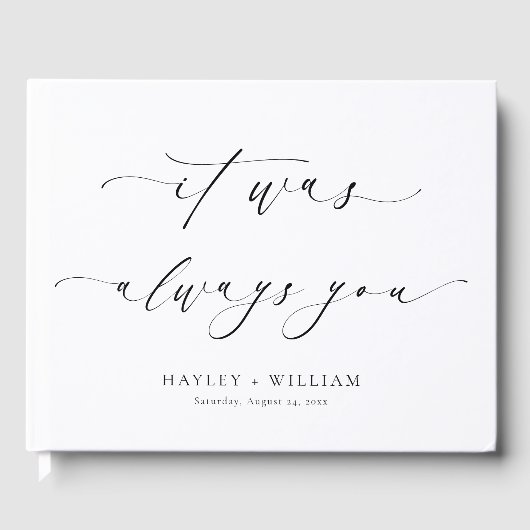 Ellesmere Het was altijd jouw bruiloft Gastenboek (Voorkant)