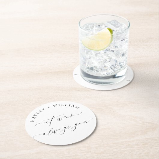 Ellesmere Het was altijd jouw bruiloft Ronde Kartonnen Onderzetter (Insitu)