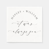 Ellesmere Het was altijd jouw bruiloft Servet (Voorkant)